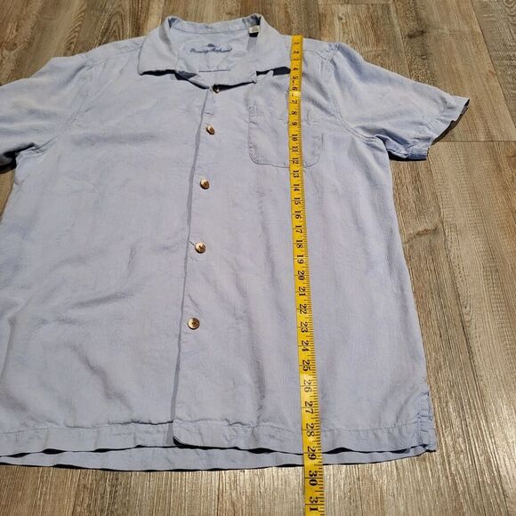 Tommy Bahama Silk Island Style Loose Short Sleeved Button Up Shirt Mens Large - Picture 7 of 9